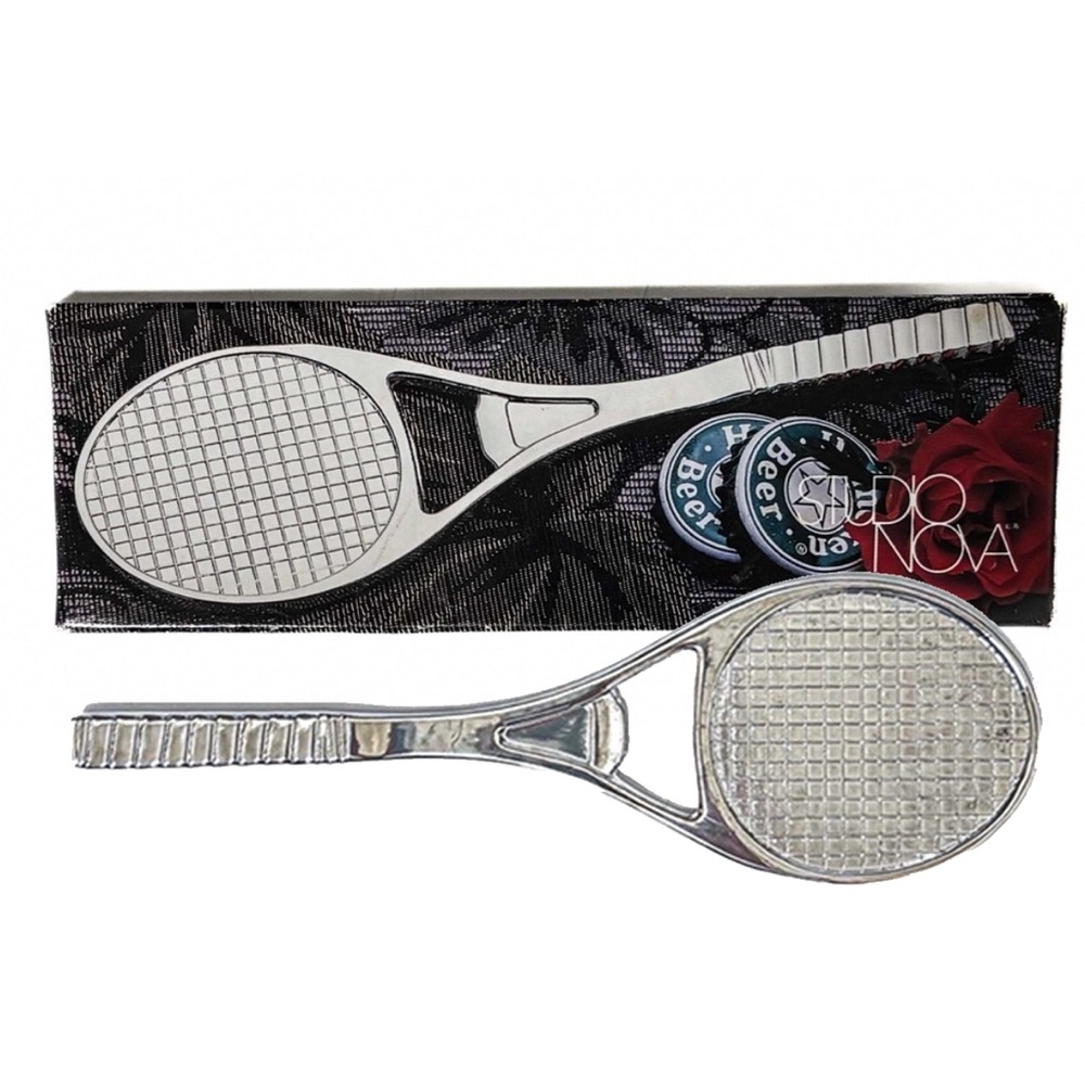 NEW - Vintage Silver Tennis Racket Bottle Opener | Unique Bar Accessory Gift